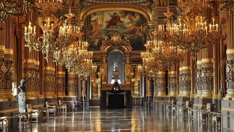 Grand Hall Interior — Gold