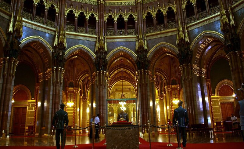 Grand hall of a historic building