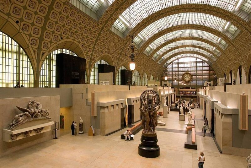 Grand hall of a museum