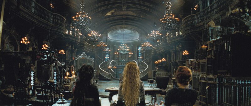 Grand hall with chandeliers