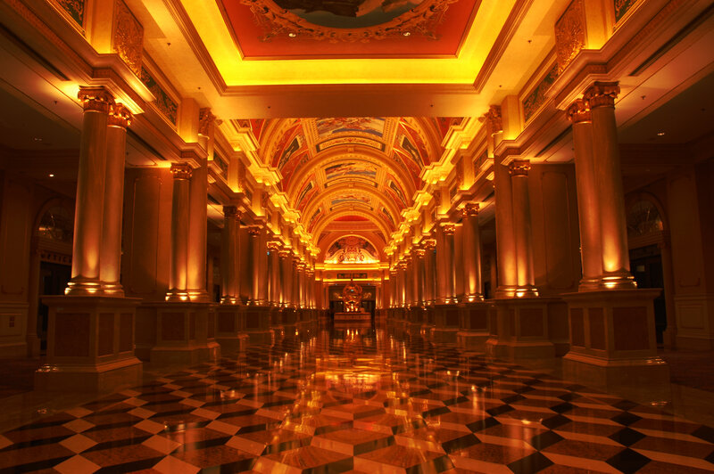 Grand Hall with Columns — Gold