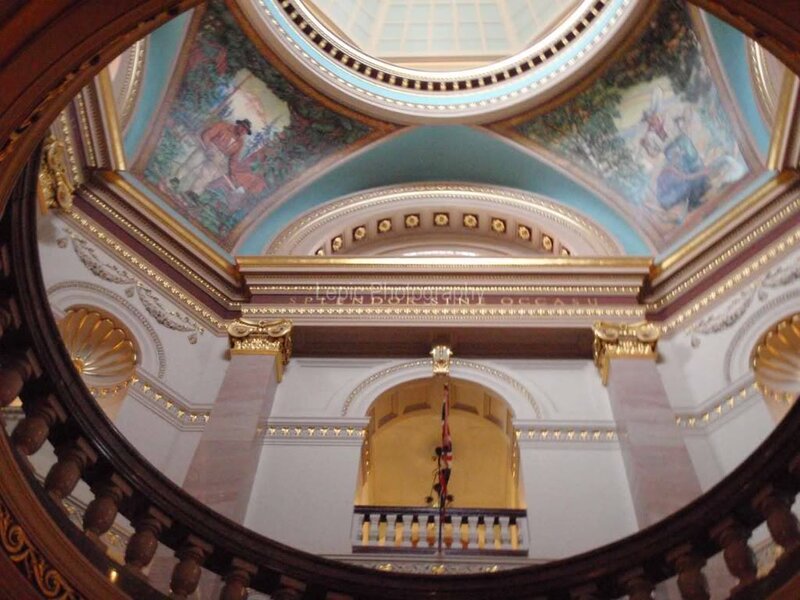 grand hall with dome ceiling