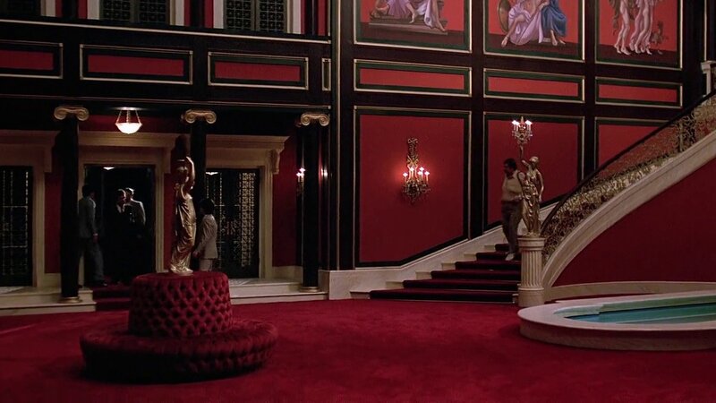 Grand Hall with Staircase — Red
