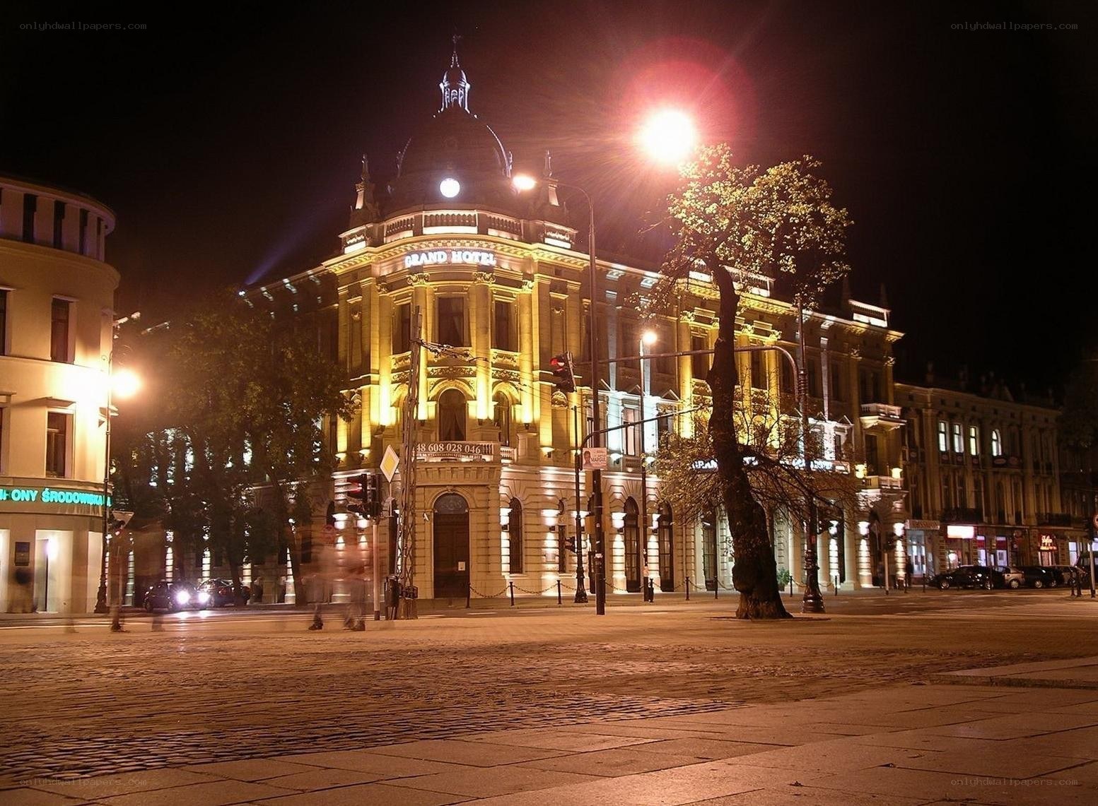 Grand Hotel at night