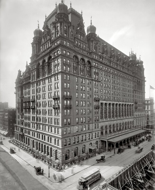 Grand hotel in early 20th century