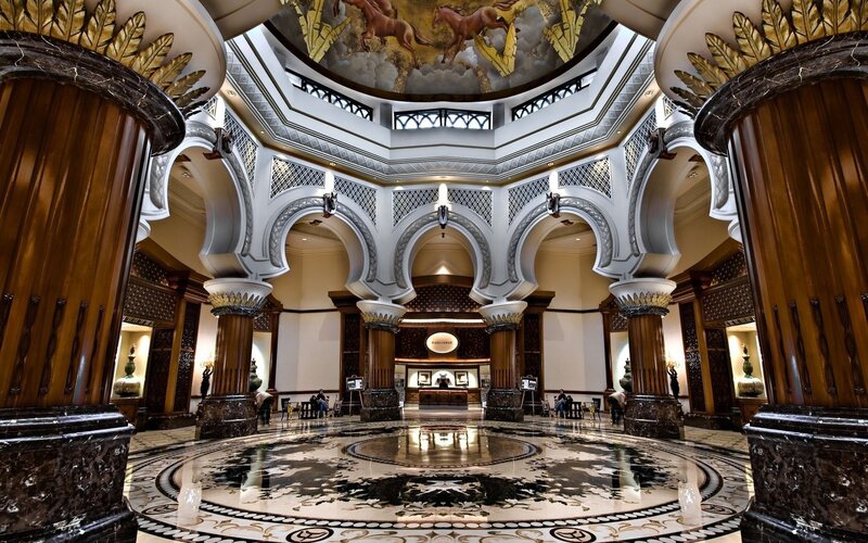 Grand Hotel Lobby — Brown, Opulent