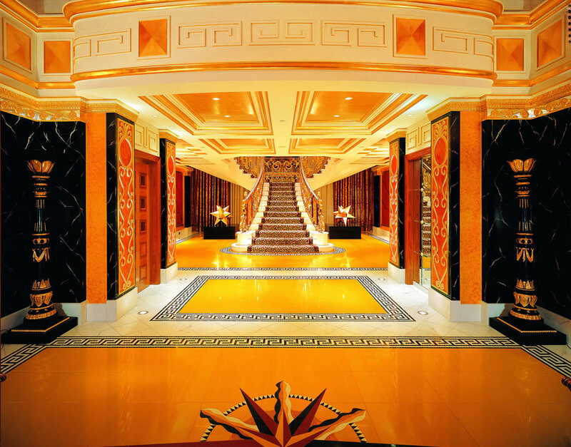 Grand Hotel Lobby — Gold, Opulent, Photograph