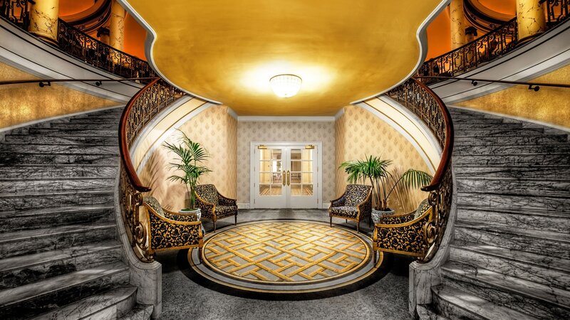 Grand Hotel Lobby — Gold
