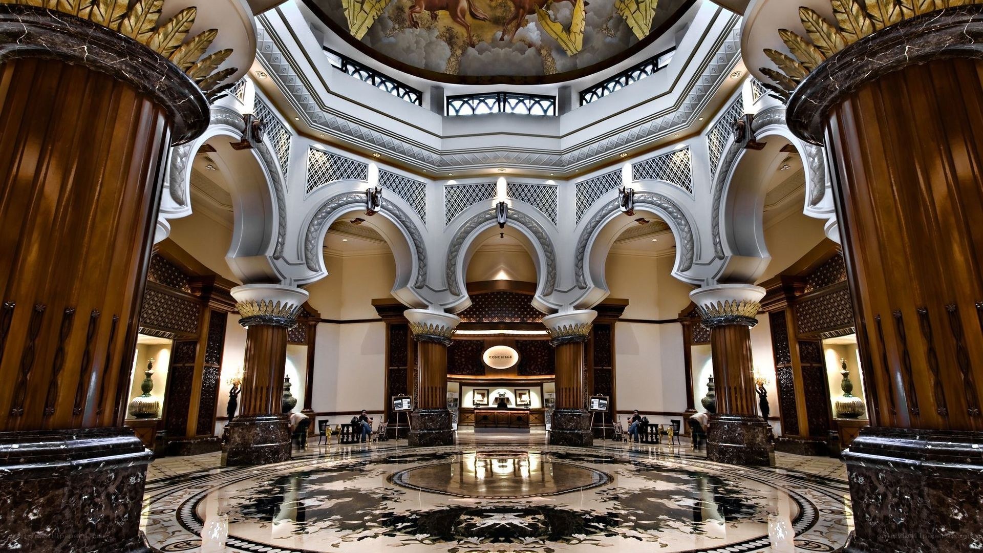 grand hotel lobby interior