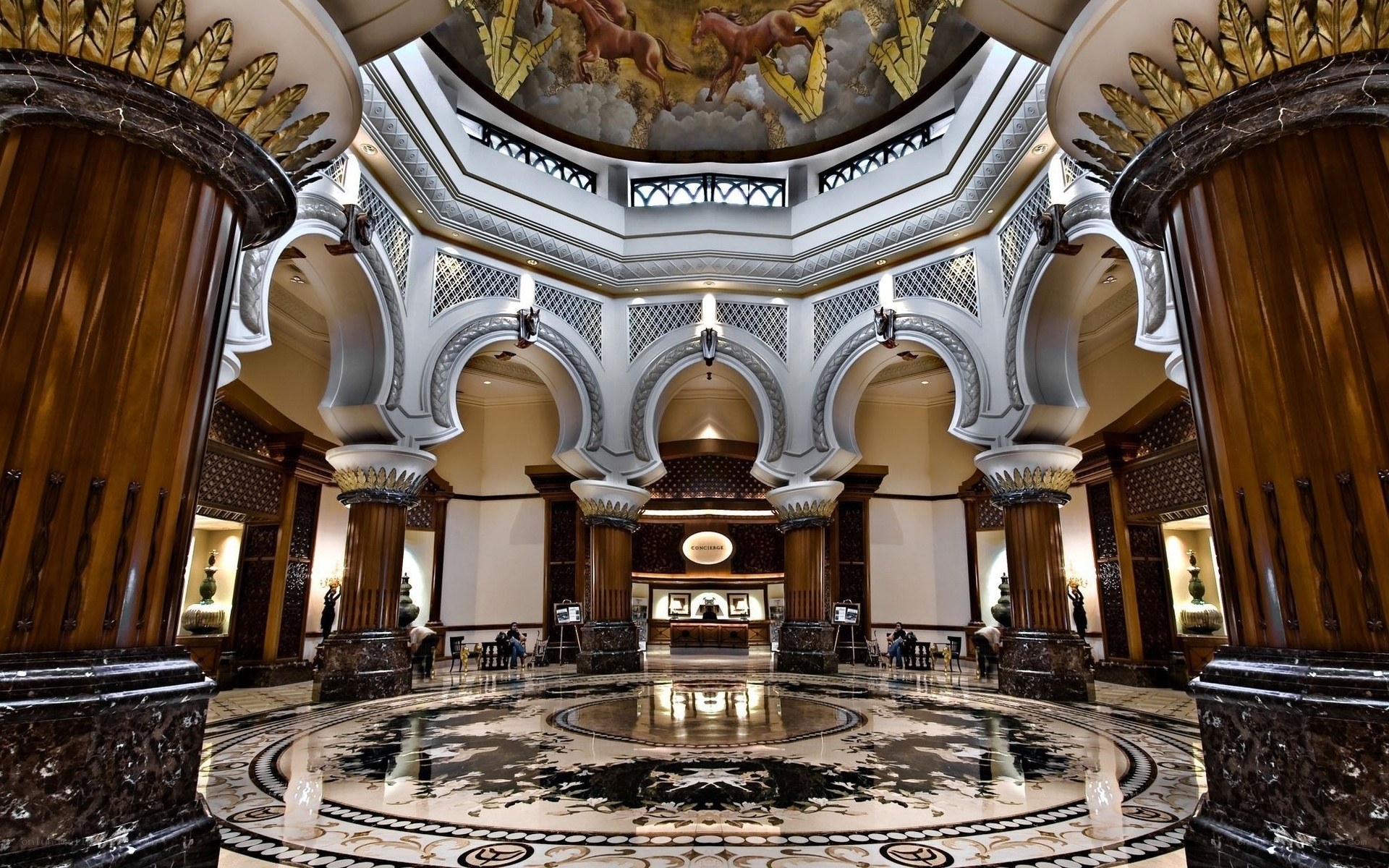 grand hotel lobby interior