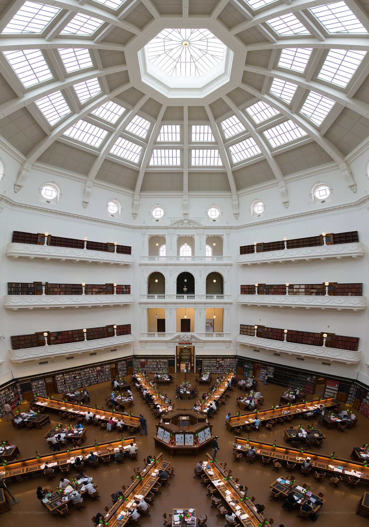 Grand library reading room