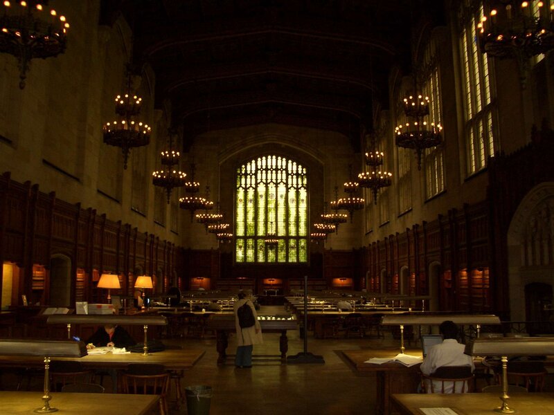 Grand library reading room