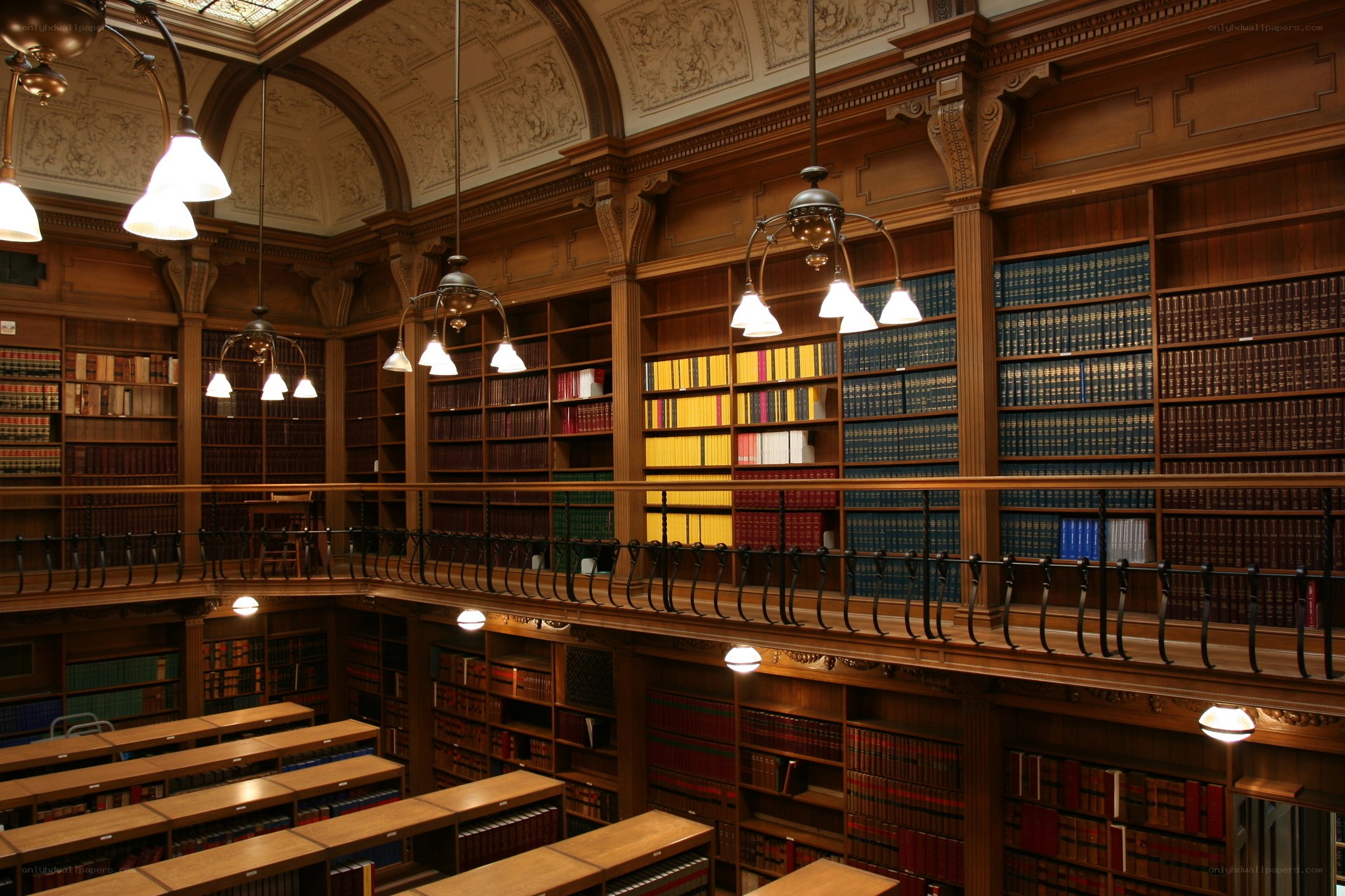 Grand library reading room