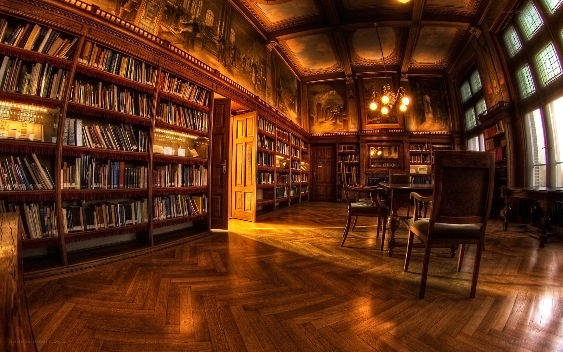 Grand library reading room