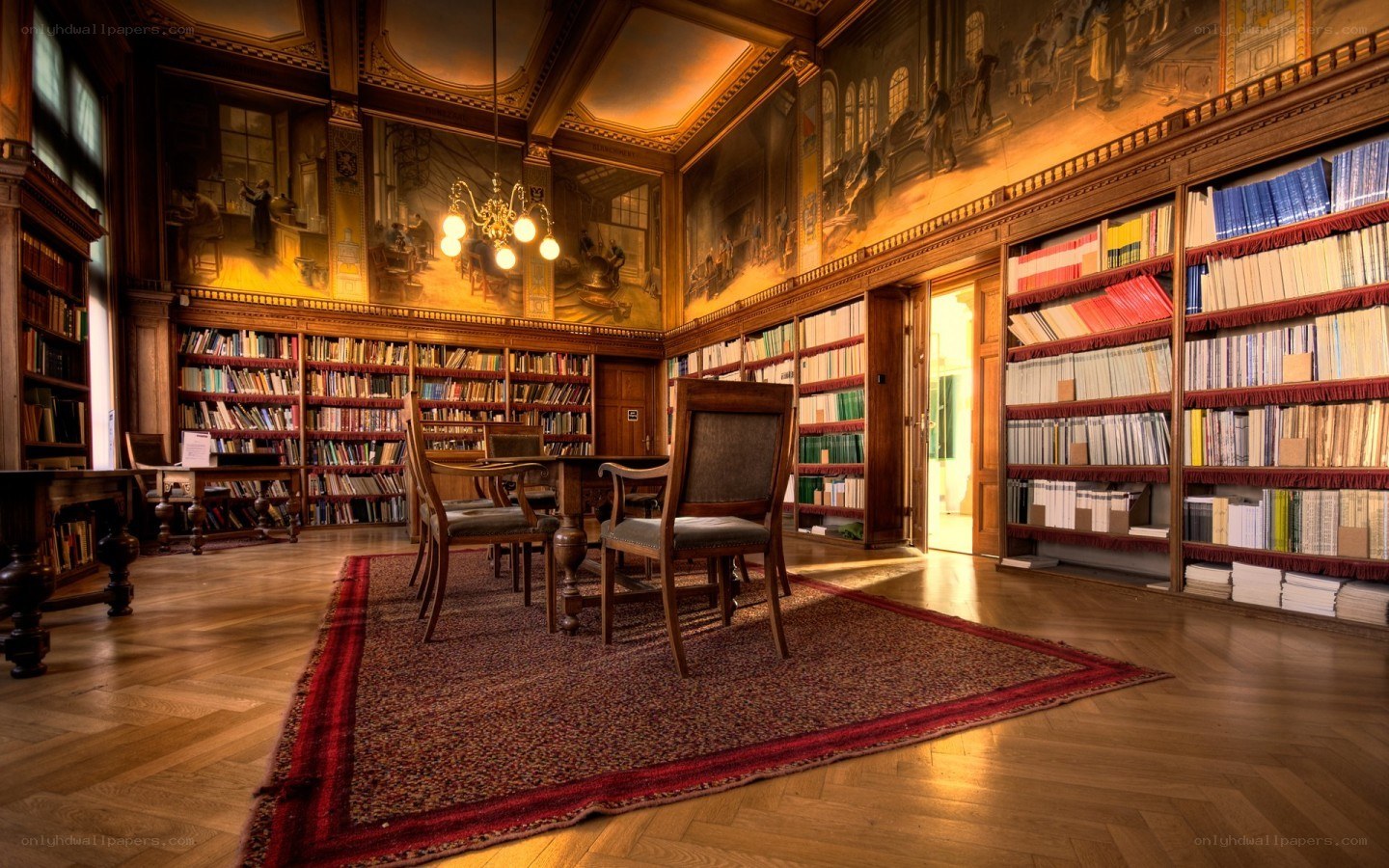 Grand library reading room