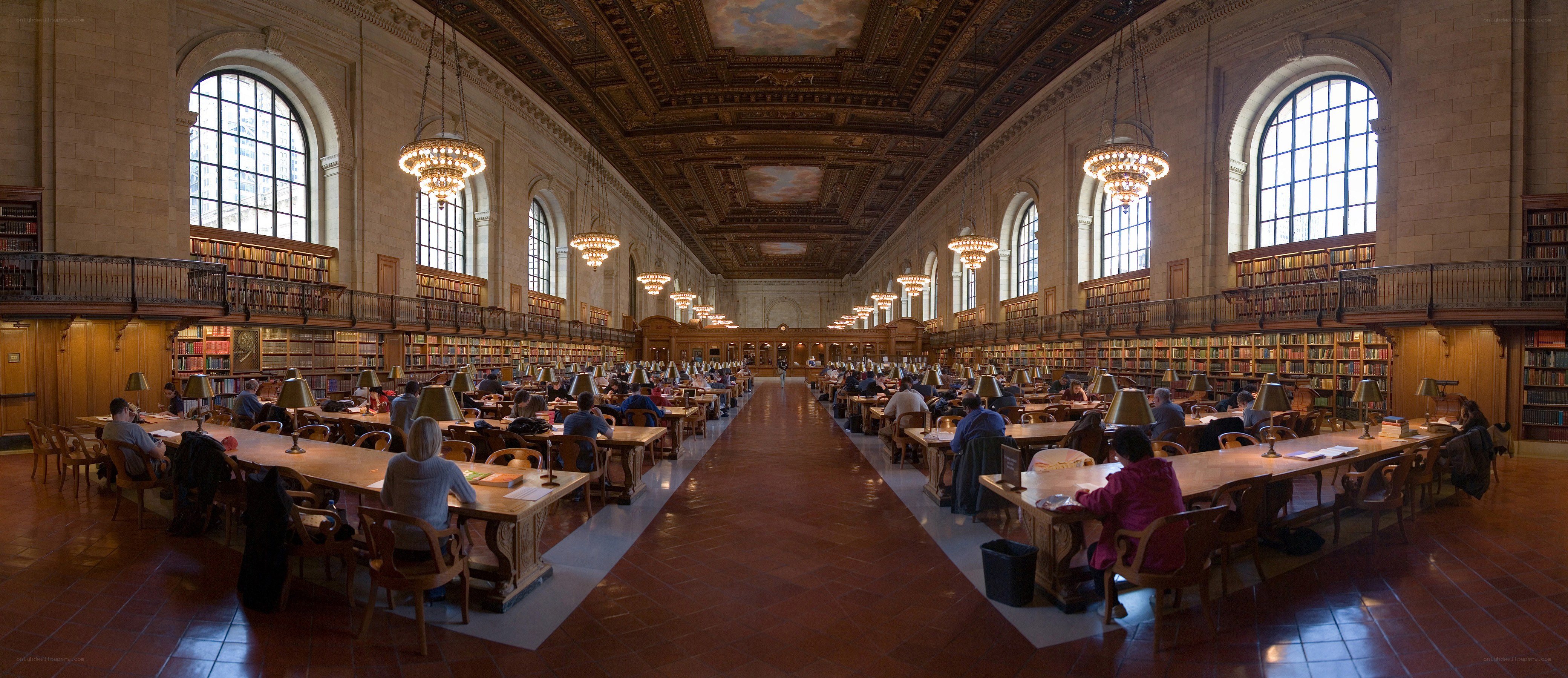 Grand library reading room