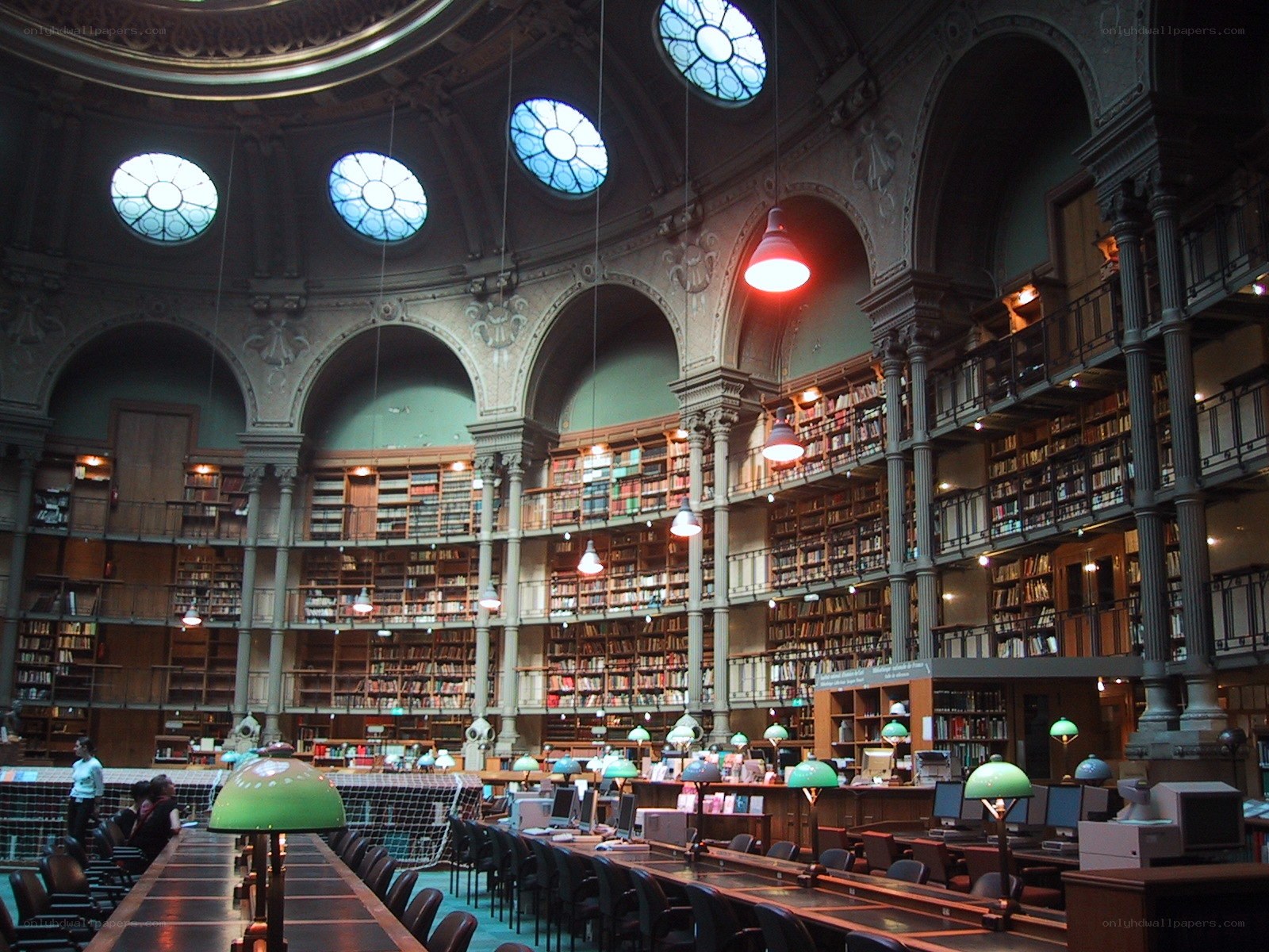 Grand library reading room