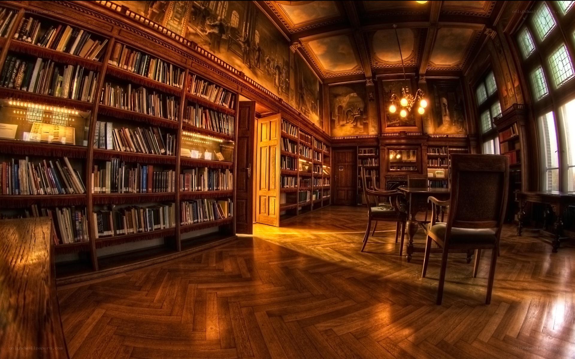 Grand library reading room