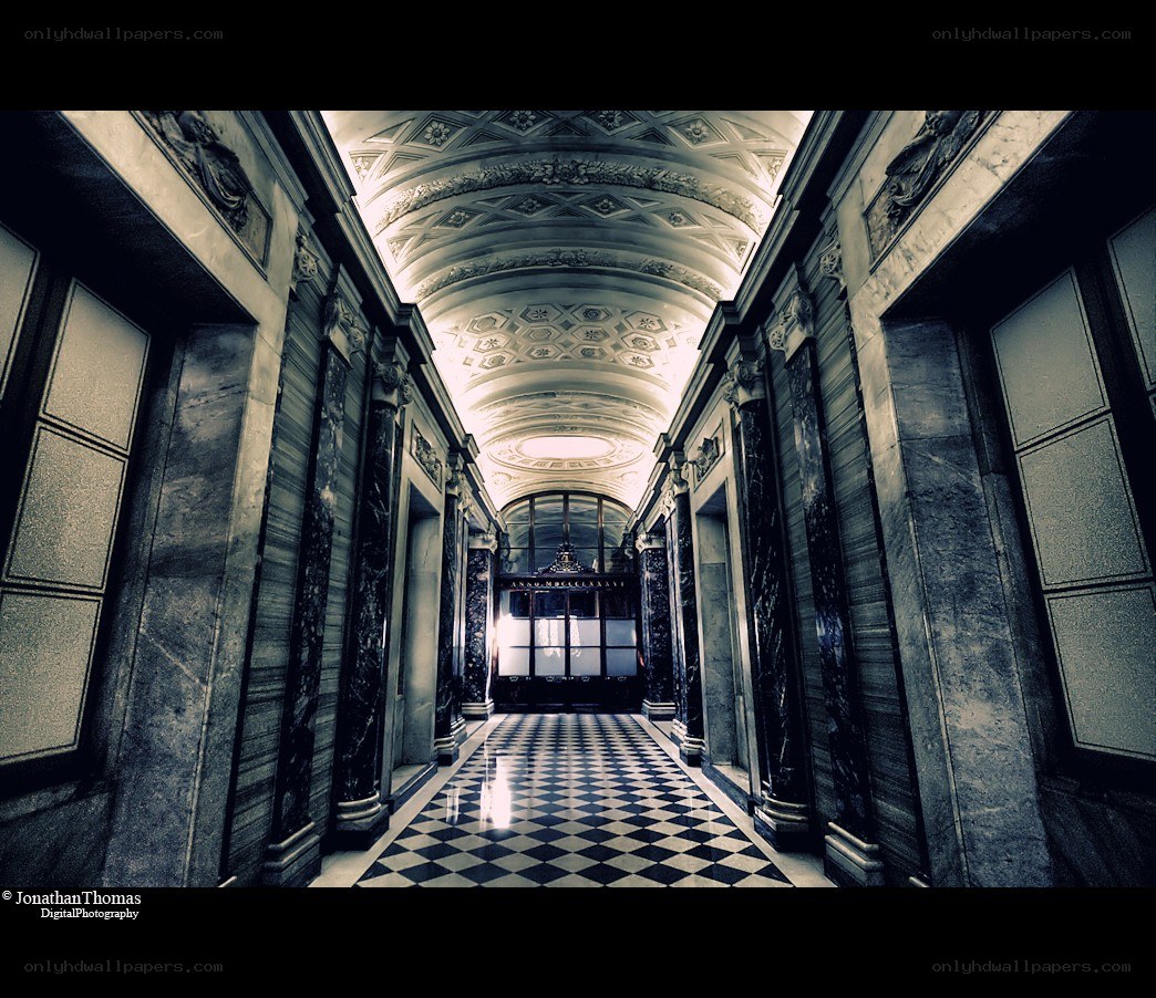 grand marble hallway
