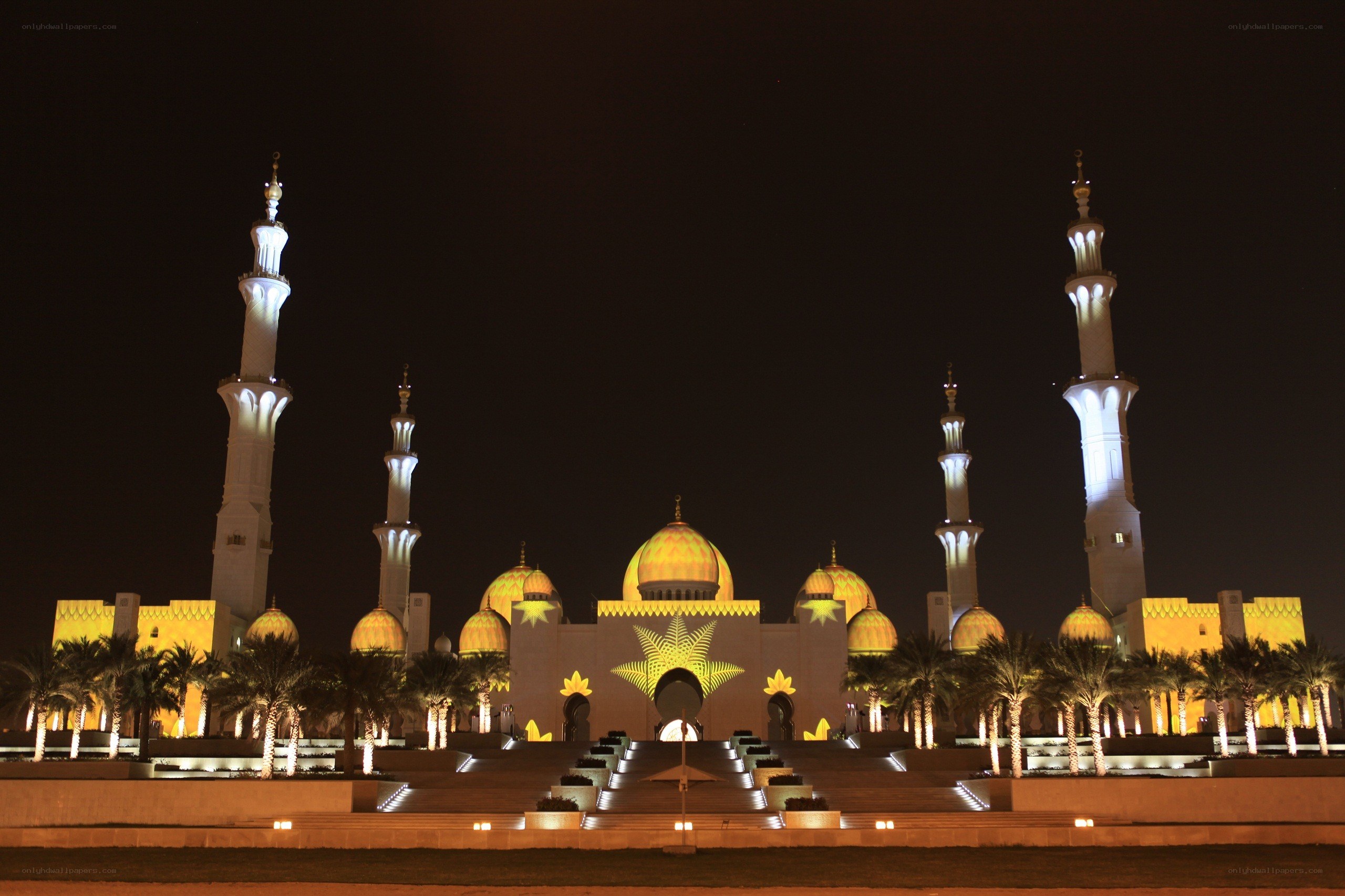 Grand Mosque at night