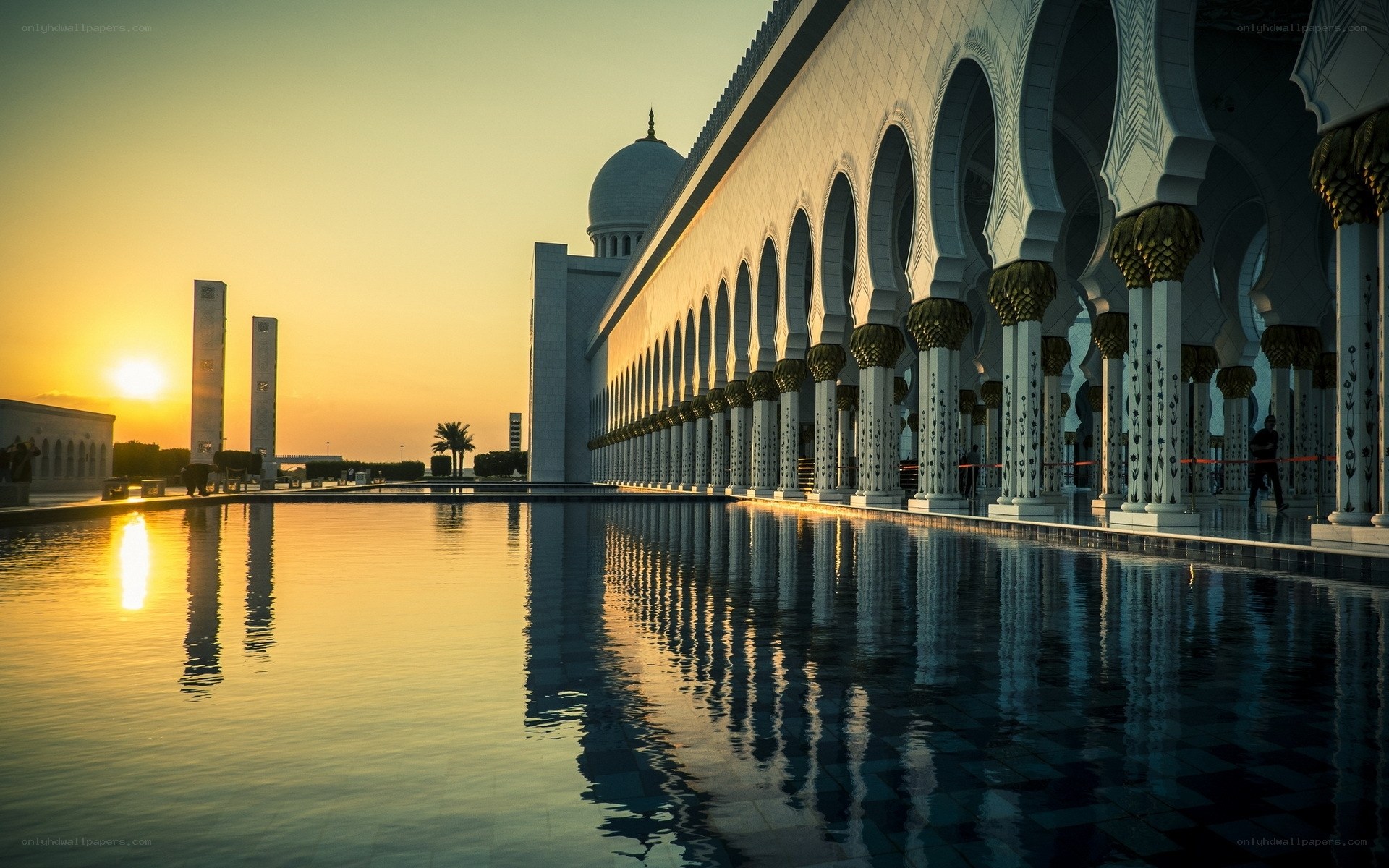 Grand Mosque at sunset