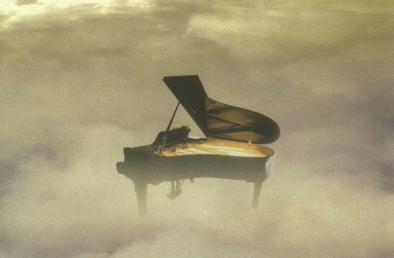 Grand Piano in Clouds
