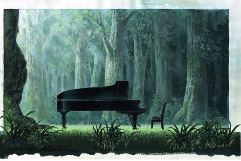 Grand Piano in Forest