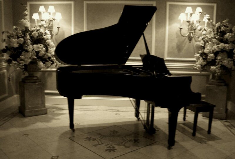 Grand Piano in Hallway