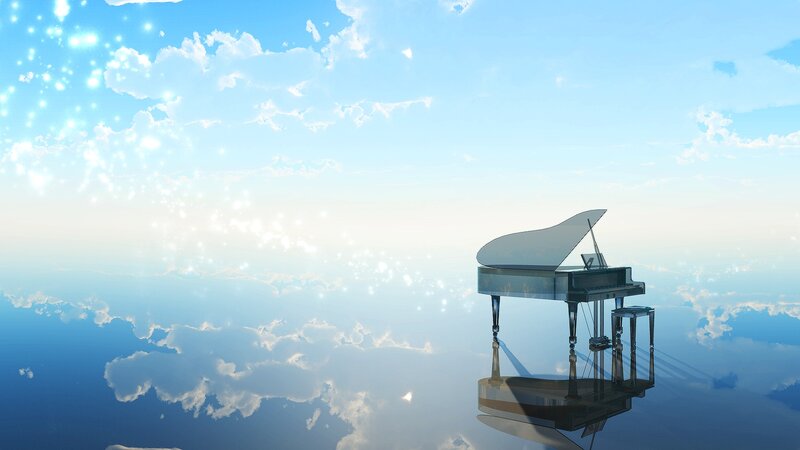Grand Piano in Sky