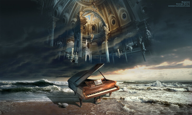 Grand Piano on Beach