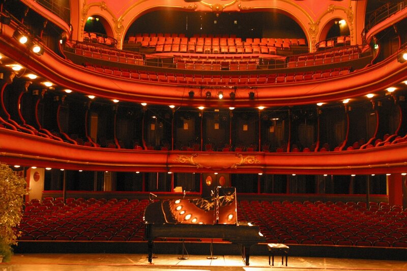 Grand Piano on Stage