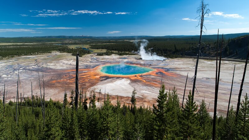 Grand Prismatic Spring — Blue, Natural, Afternoon