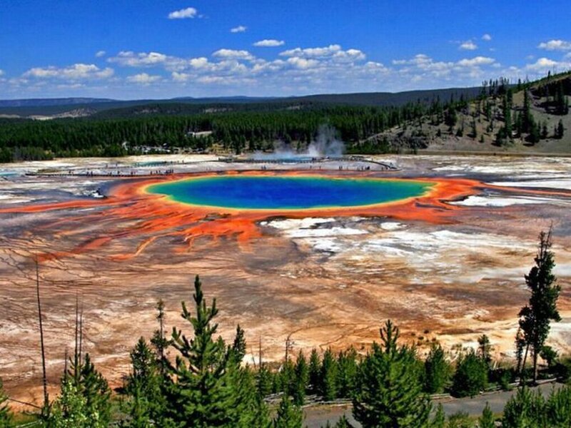 Grand Prismatic Spring — Blue, Serene