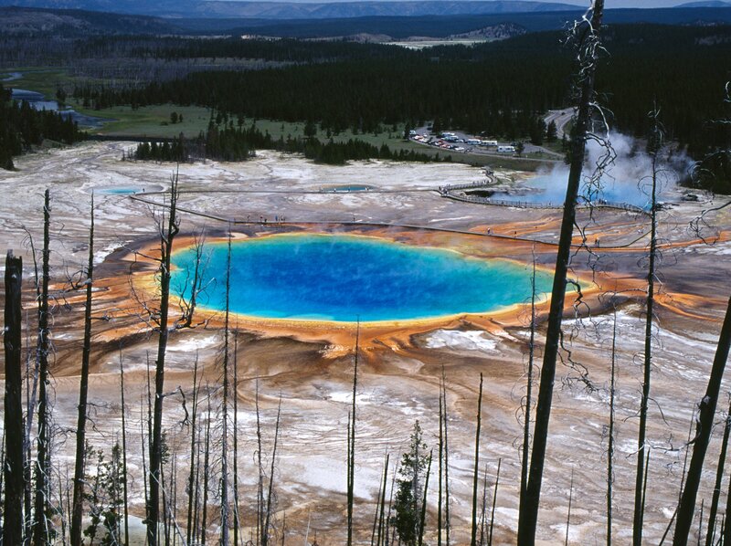 Grand Prismatic Spring in Yellowstone