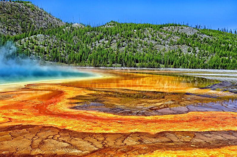 Grand Prismatic Spring — Orange