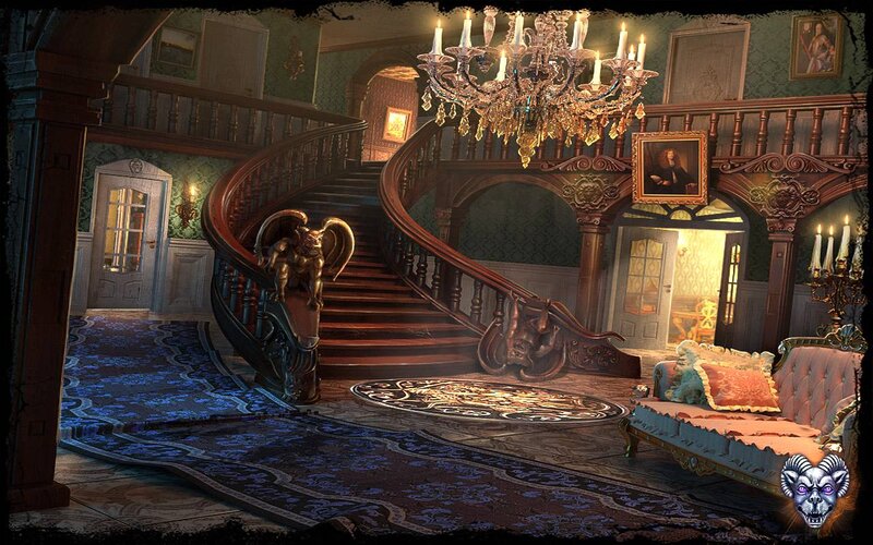 Grand Staircase Interior — Brown