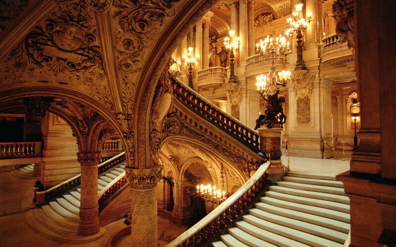 Grand Staircase Interior — Gold