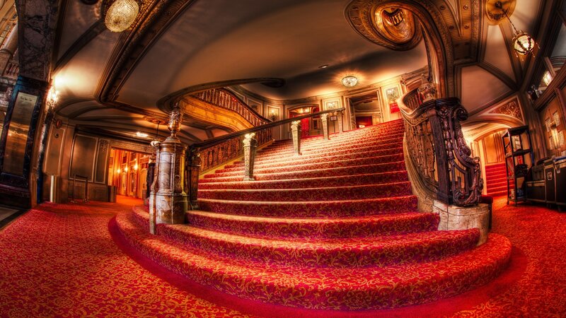 Grand Staircase Interior — Red
