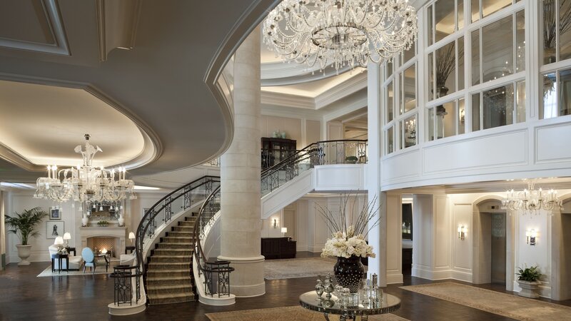 Grand Staircase Interior — White