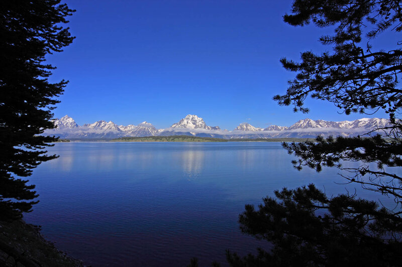 Grand Teton mountains and lake