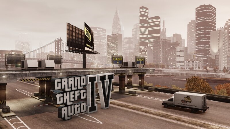 Grand Theft Auto IV city scene