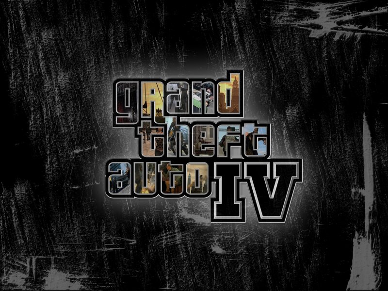 Grand Theft Auto IV Logo — Black