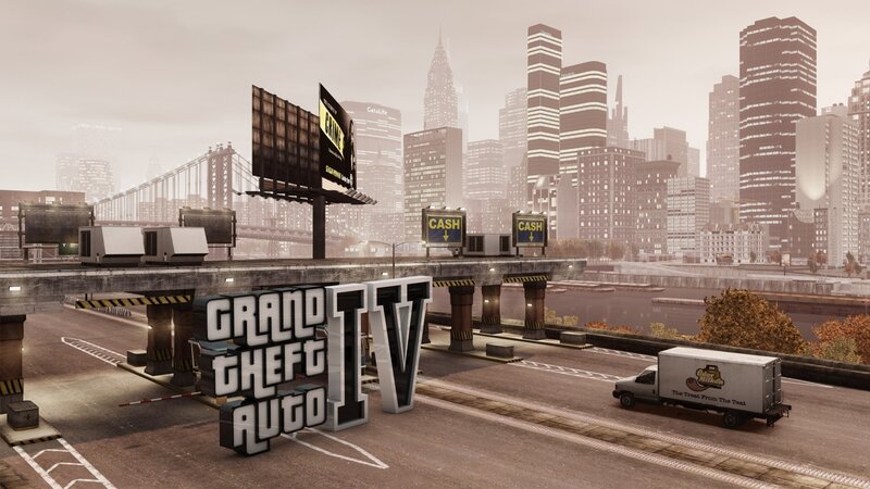 Grand Theft Auto IV Logo — Gray