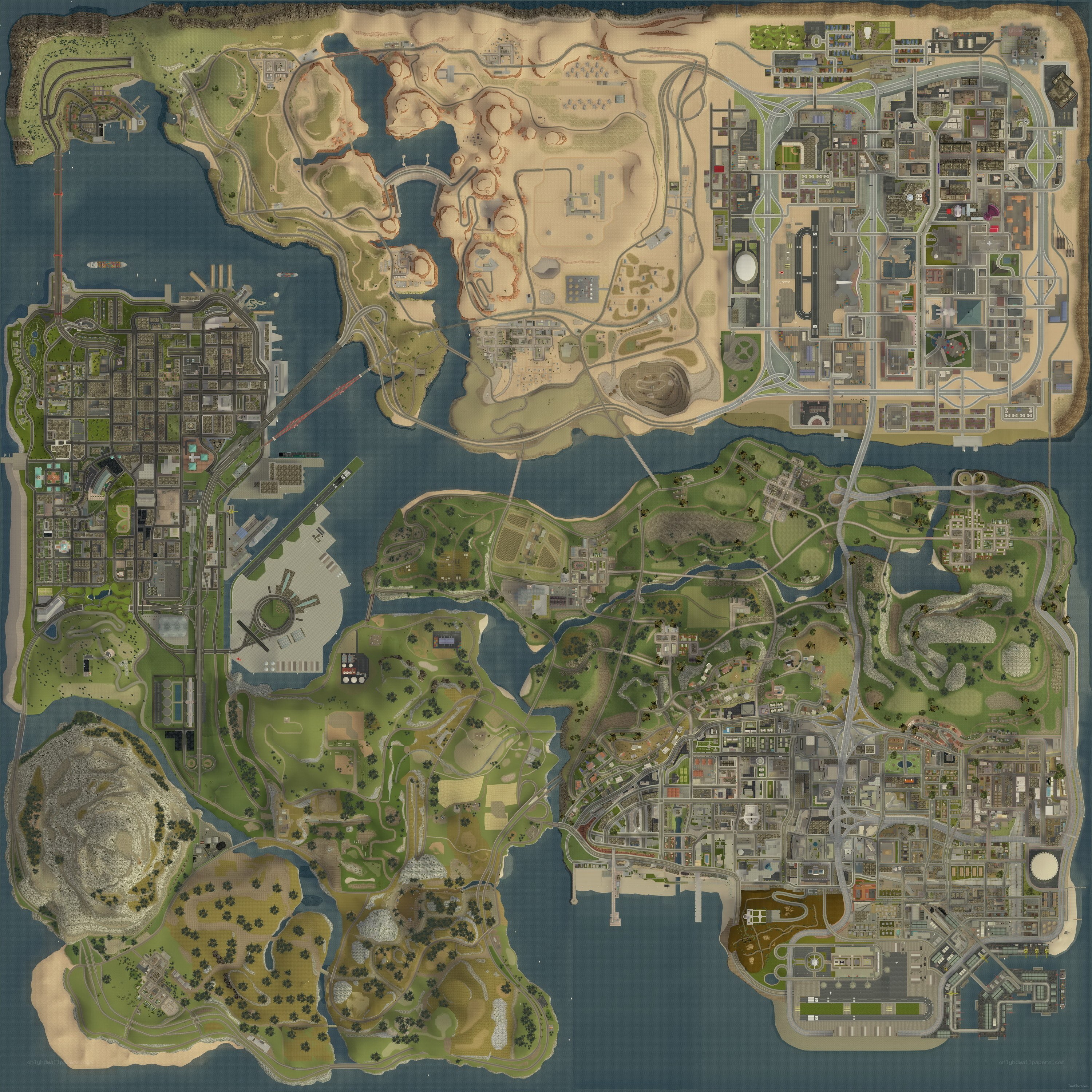 Grand Theft Auto IV map