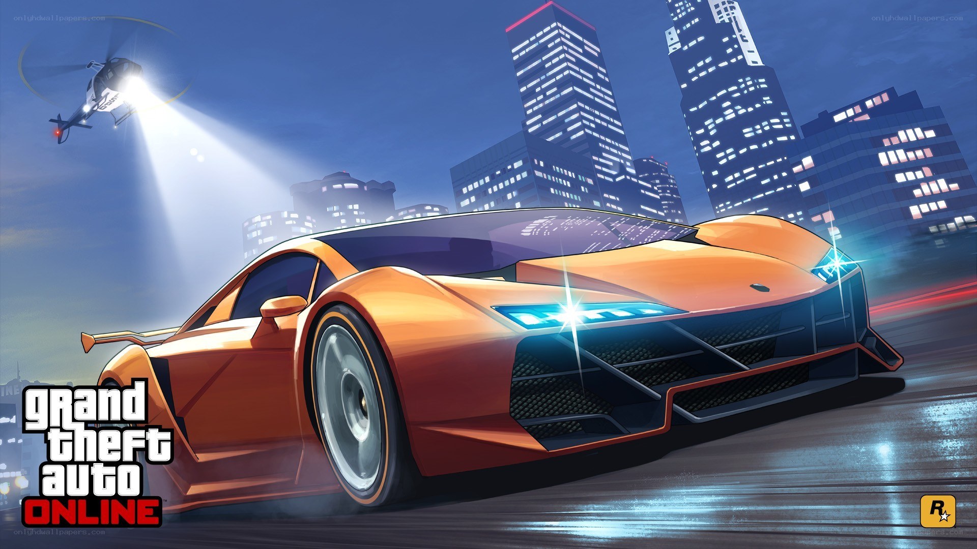 Grand Theft Auto Online car chase