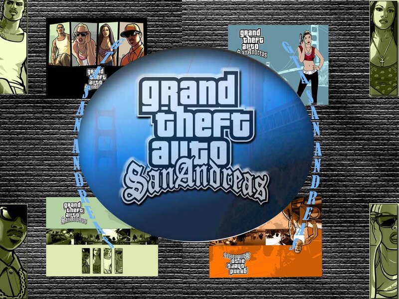 Grand Theft Auto San Andreas collage