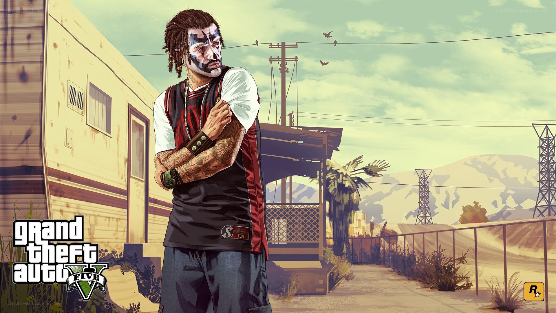 Grand Theft Auto V character art
