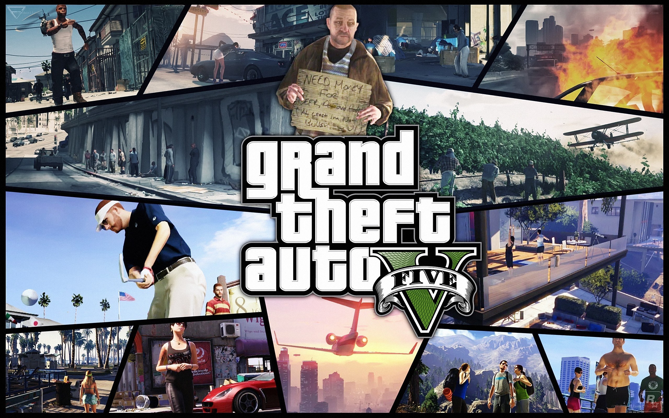 Grand Theft Auto V collage