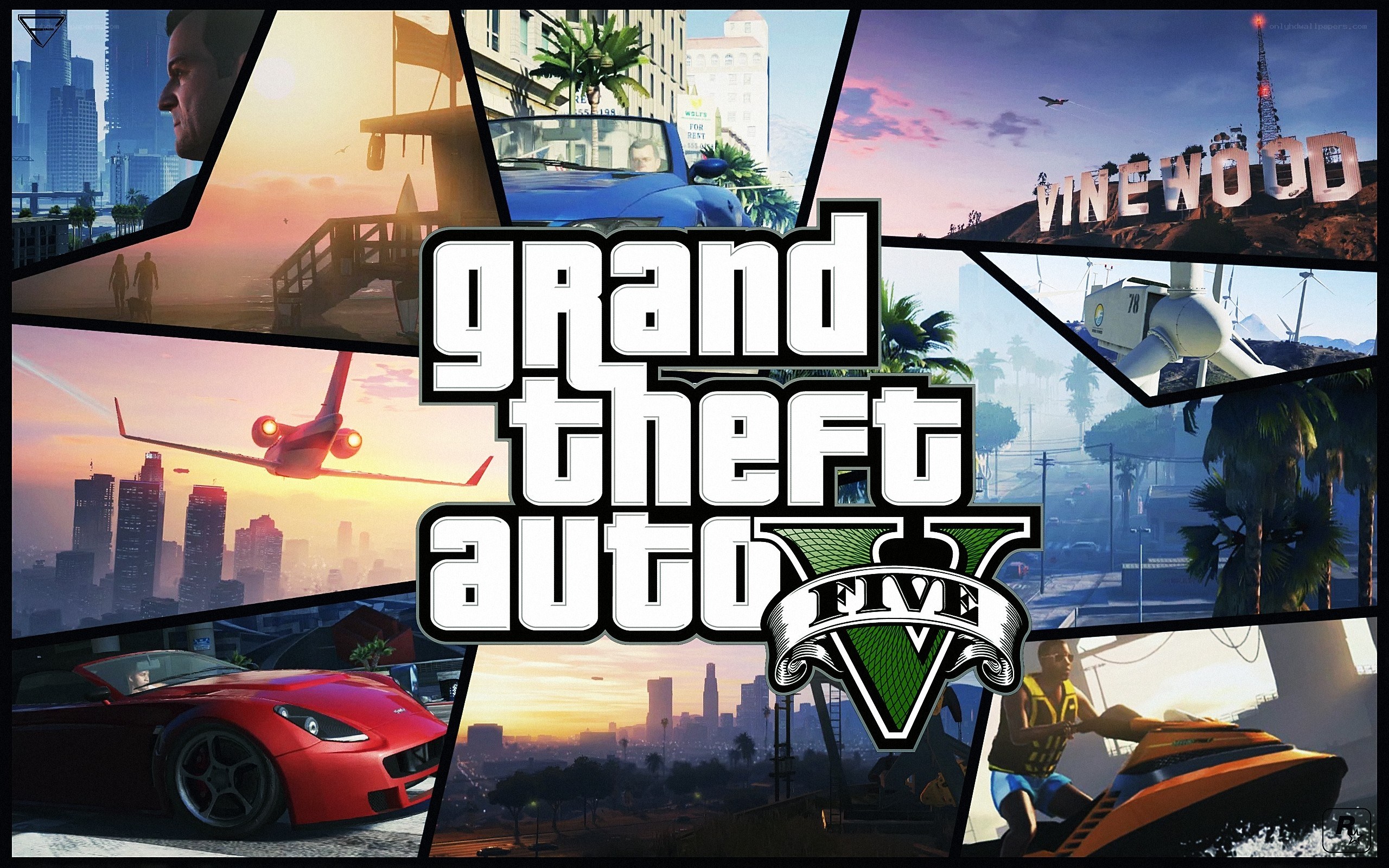 Grand Theft Auto V collage