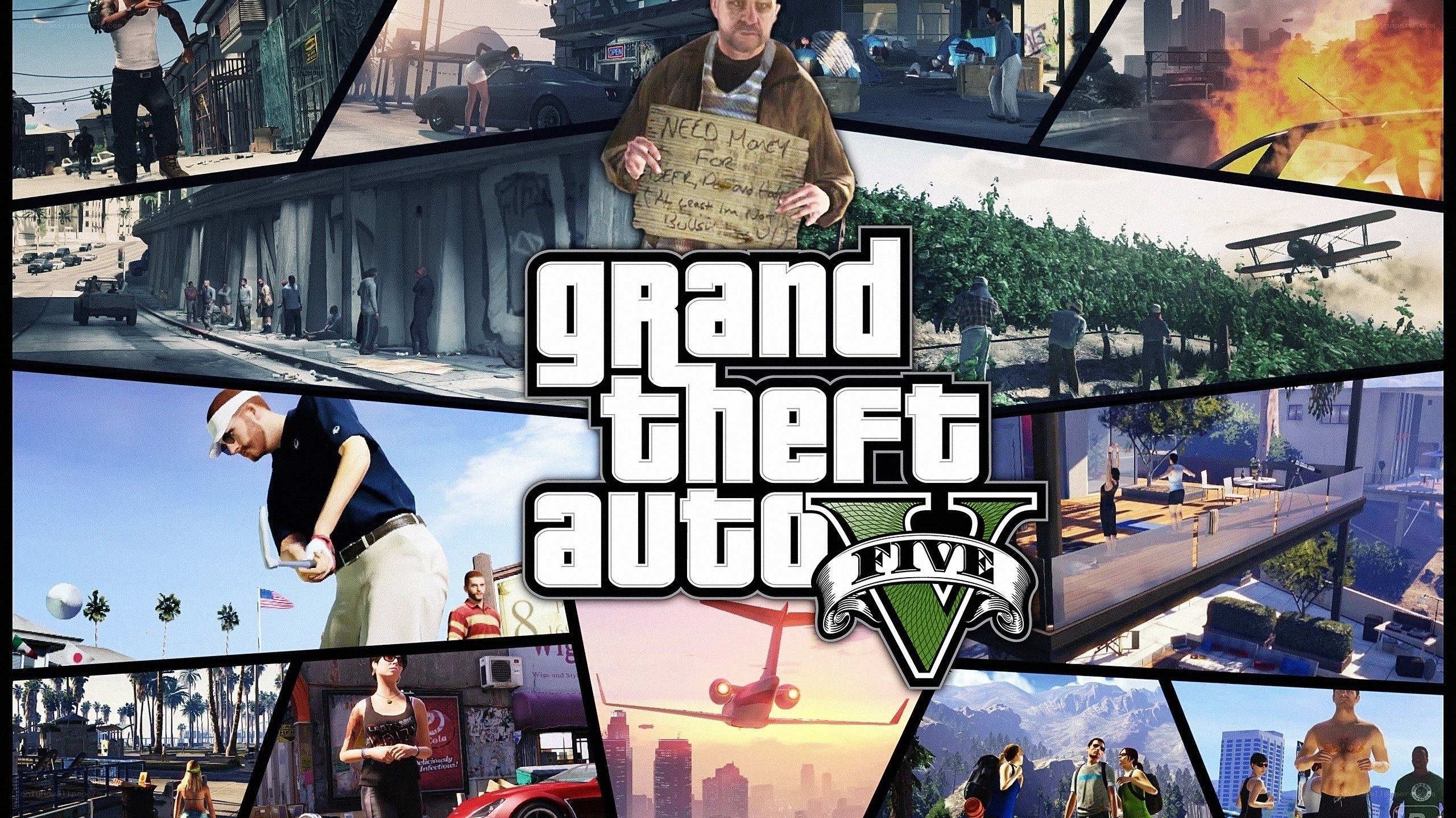 Grand Theft Auto V collage